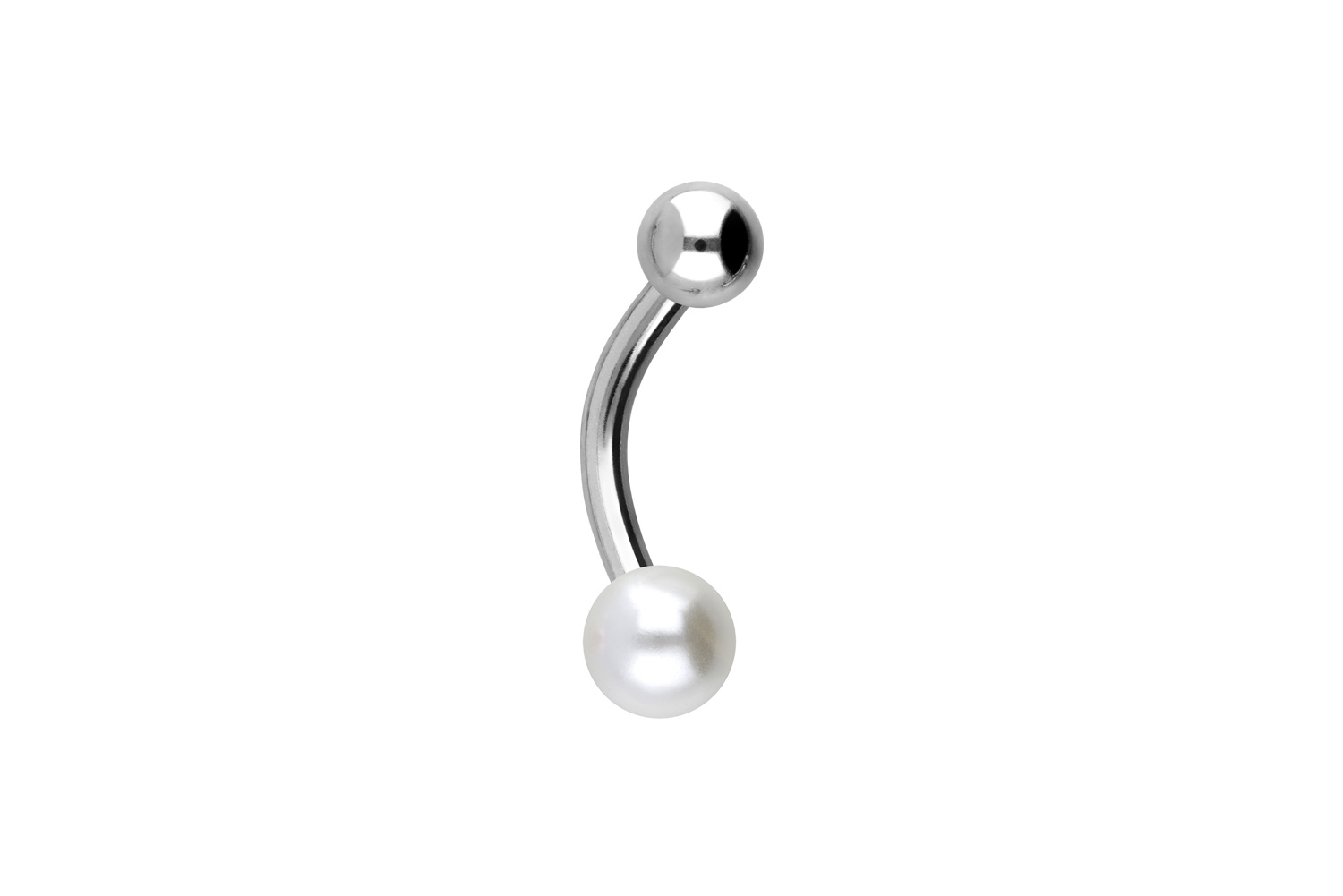 Titan Mini Bananabell Piercing SYNTHETISCHE PERLE + TITAN-KUGEL